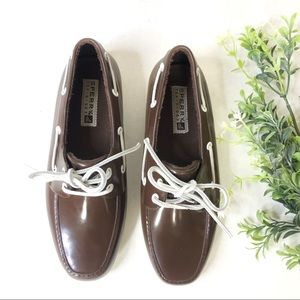 Sperry | Topsider Brown Rubber Boat Shoes